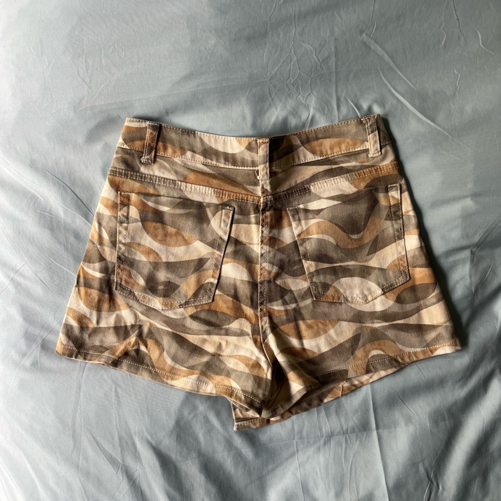 Patterned Denim Skort - Picture 3 of 4